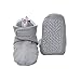 Lodger Cotton Quilt Baby Booties (6 - 12 Months, Grey)