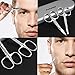 PIXNOR Nose Hair Scissors Beard Eyebrow Trimmer Scissors Stainless Steel Set