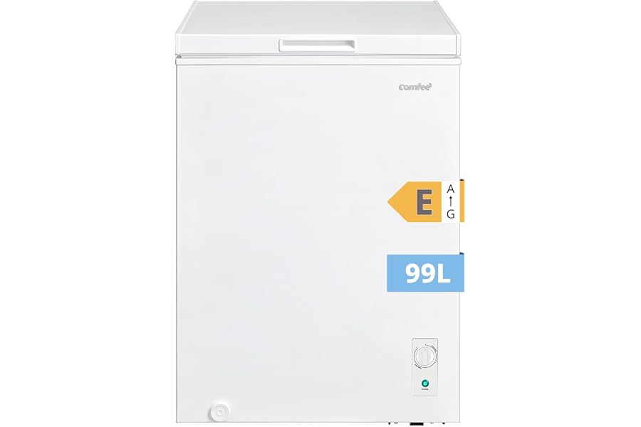 Comfee' RCC102WH2EU(E) Congelador Arcón Independiente 99L, Convertible a Congelador/Refrigerador, Inverter, Clasificación de 