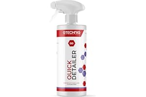 Gtechniq Quick Detailer 500ml - brillance et douceur éclair - Formule simplifiée : Pulvérisez, essuyez - Élimine les traces d’eau, les traces de doigts - Augmente la brillance de la carrosserie