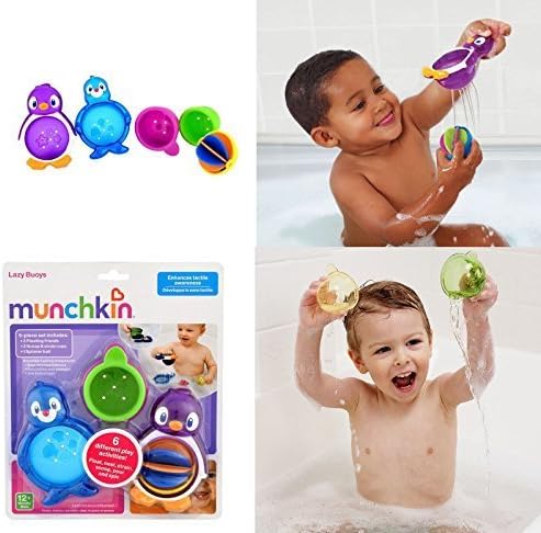 Baby Toddler Fun Bath Play Toy Activity Lazy Buoys Interactive Set Munchkin