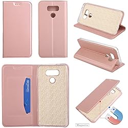 Funluna Funda LG G6, Carcasa Cartera Flip de Piel PU Libro Billetera con Función de Soporte y Ranuras de Tarjeta para LG G6
