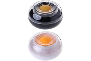 Ixkbiced Strumento inumidito inumidito con Dito in Spugna con Custodia Rotonda in plastica per cassiere Che Conta Denaro contante