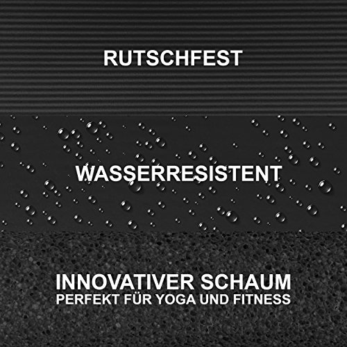 Gymnastikmatte Premium | Fitnessmatte – in verschiedenen Größen und Farben – sehr weich – extra dick – 190 x 60 x 1,5 cm oder 190 x 100 x 1,5 cm Yogamatte - 6