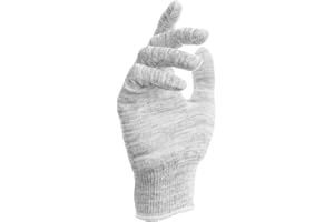 WELL B4 Guantes de algodón blanco, guantes hidratantes, guantes de hilo hechos de algodón y plata antibacteriana, para su protección cuando tenga la piel seca,