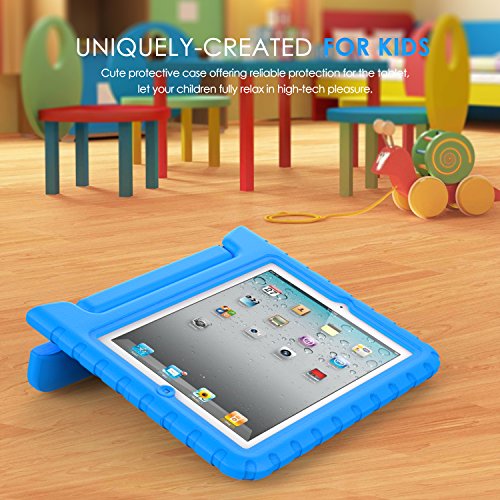 MoKo Hülle für iPad 2 / 3 / 4 – Superleicht EVA Kids Shock Proof Cover Stoßfest Kindgerechte Schutzhülle für Apple iPad 2 / 3 / 4 9.7 Zoll Tablet-PC, Blau - 2