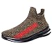 Produktbild CUTUDE Herren Sneaker Deodorant rutschfest Weicher Boden Schuhe Turnschuhe Männer Laufschuhe Reisen Freizeitschuhe Leicht Bequem Sportschuhe Wanderschuhe (Braun, 41 EU)