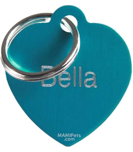 Medagliette Per Animali In Acciaio Inox - Personalizzabili Con Nome E Telefono, Forma Cuore Oro - Foto 2