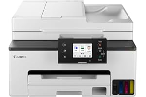 ‎CANON Canon MAXIFY GX2050 Tintenstrahldrucker 4-in-1 Multifunktionsgerät DIN A4 (Drucker, Scanner, Kopierer, Fax, ADF, 600x1200 DPI, WLAN, USB, 15/10 ISO-Seiten/Min., Duplexdruck, 250 Blatt Kassette) weiß