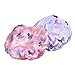 Mudder Waterproof Women Shower Cap Double Layer Bath Cap Elastic Band Spa Shower Hat, 2 Pack, Pink and Purple