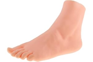 Sharplace Mannequin de Pied de Femmes 21,5 cm, Moule de Sandale de Chaussure Présentoir en Plastique pour Chaussettes Bijoux Chaîne de Cheville