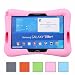 Produktbild NEWSTYLE Samsung Galaxy Tab 4 10.1 Kinderfreundliche Silikon Hülle Schutzhülle Tasche Case für Samsung Tab 4 SM-T530/T531/T535 Tab 3 GT-P5200 P5210 P5220 (10,1 Zoll) - Pink