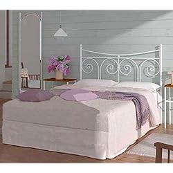 HOGARES CON ESTILO - Cabecero de Forja nacional modelo PALMA para una cama de 135 cms. (Varios colores y medidas disponibles).