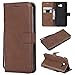 Produktbild Galaxy J4 Core Hülle, Leder Tasche Handyhülle Flip Wallet Schutzhülle für Samsung Galaxy J4 Core mit Ständer und Kartenfächer/Magnetverschluss (Brown)