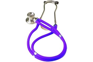GIMA Jotarap Stéthoscope à tête double et double tube de type Rappaport pour cardiologie et urgences, violet