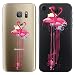 Produktbild Original Lanboo® Silikon Case Für Samsung Galaxy A3 2016 #6 Motiv 20 - Schutz Tasche Schale Hülle Etui Cover Bumper TPU mit Flamingo Vogel lange Beine Stelzen Abbildung