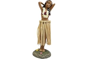 Sunbilien Dancing grass skirt girl dashboard doll, dancing girl, car bedroom queuing kitchen living room decoration