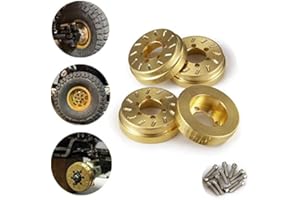 ZUOLAN XUNJIAJIE Brass RC Wheel Weight Block Counterweight Upgrade Parts for 1/10 RC Crawler Car 1.9 Inch / 2.2 Inch Rim