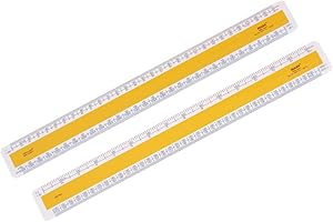 Rulex Verulam 30cm 12 inch Flat Oval Metric Scale Ruler RIBA Approved No. 3 Scales: 1:1 1:100 1:5 1:50/1:20 1:200 1:1250 1:2500