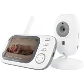 Fillikutum Lcd Ekranlı Gece G&ouml;r&uuml;şl&uuml; Bebek Monit&ouml;r&uuml; Bebek Izleme Kamerası Oda Sıcaklığı Kontroll&uuml; 8 Ninnili