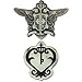 Produktbild Black Butler Phantomhive Emblem and Sebastian Taschenuhr Emblem Anstecknadel