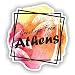 Produktbild 2 x Grüße aus Athen Vinyl Aufkleber Reise Gepäck # 7670 - 10cm/100mm Wide