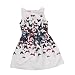 Internet Kids Clothes, Girls Sleeveless Printed Big Size Princess Dress (3-4Y, Butterfly)