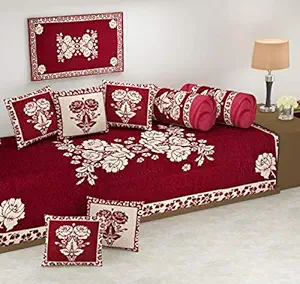 Fresh From Loom Reversable Diwan Set (You Can Used This From Both Side), 500 Tc,8Pc