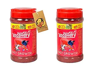 Taiyo Pluss Discovery Aquatic Xtream Fast Growth (330g) Special Fish Food, Pack of 2 by Foodie Puppies