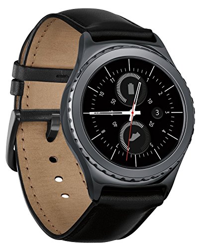 FOTOWELT Samsung Gear S2 Banda de Reloj clásico, Correa de Repuesto de la Correa de Reloj de Cuero Genuino para el Engranaje S2 Reloj Elegante clásico, FIT para SM-R732 / R7320