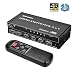 Produktbild HDMI 5x1 Verteiler, 5 Port Switch für Ultra HD 4K 2160P HDTV TV Stick PC DVD Xbox PS3 PS4 mit Fernbedienung Umschalter Splitter Adapter Unterstützung DTS-HD Dolby, Zwei HDMI Kabel 2.0 als Geschenk