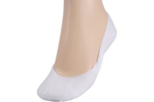 Delaman 1 Paire Chaussette en Gel Silicone Protège-Pied Invisible Lavable Hydratant pour Peaux Sèches Dur Fissuré Soin de Pieds