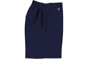 Ozmoint® School Uniform Boys Sturdy Fit Generous Fit Shorts Grey,Navy
