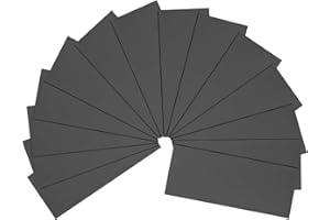 STEBRUAM 14 arkuszy papieru ściernego - ziarnistość 7000 drobna, mokra i sucha, do samochodów, metali, ścian, drewna i mebli - 25 x 8 cm