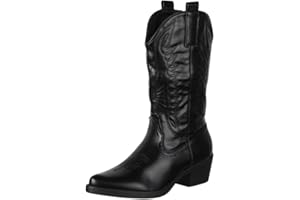 Elara Botas de Vaquero Mujer Estilo Motero Chunkyrayan