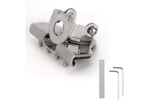 TOSUNY Montaggio a labbro, regolazione a 2 assi Montaggio su NMO 360 ° Angolo regolabile Auto Radio portatile Montaggio su base d'antenna Clip per montaggio su base radio Antenna Clip per coperchio del bagag