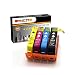 Produktbild OBENO-1SET-903LBK 903XL CMY 4Pack kompatible Tintenpatronen als Ersatz für HP903XL für HP OfficeJet 6950 6970 6960 Drucker (1L schwarz, 1 Cyan, 1 Magenta, 1 gelb)
