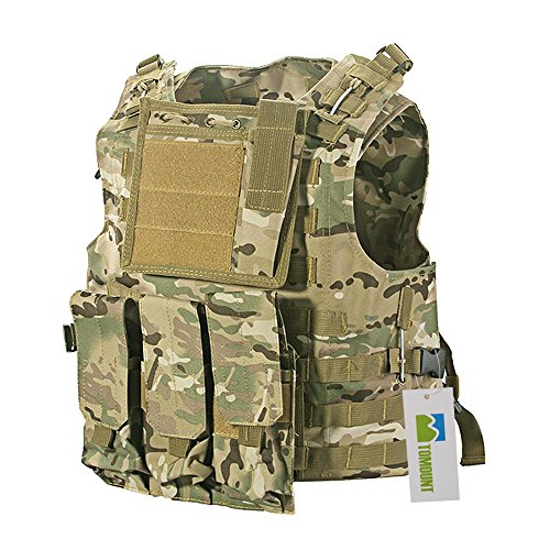 TOMOUNT CARCHET MOLLE Einsatzweste Taktische Weste Kampfmittelweste Modular Combat V...