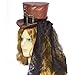Produktbild Steampunk Mini Burlesque Costume Faux Leather Red Hat w/Feathers One Size