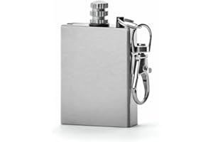 PRECORN Zapałka na klucze do zapalniczki: survivalowa na świeżym powietrzu, zapalniczka ze stali nierdzewnej, mała i poręczna podczas wędrówek. Odporna na warunki atmosferyczne i wszechstronna