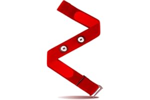 STARKVISTA Heart Rate Monitor Chest Replacement Strap, Adjustable HRM Strap, Soft Elastic Chest Mount for Garmin, Polar, Wahoo, Powerlabs, Uptivo, HRM Transmitters, Compatible with 45mm Equipment