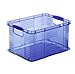 Produktbild Rotho 79310LG000 Aufbewahrungsbox Systembox Agilo aus Kunststoff, Format A4, Inhalt 17.5 l, ca. 39x29x21.5 cm (LxBxH), blau