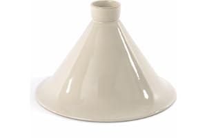 BergHOFF Ron Couvercle en céramique pour tajine, 28 cm, Blanc, 29,6 x 29,6 x 19,6 cm