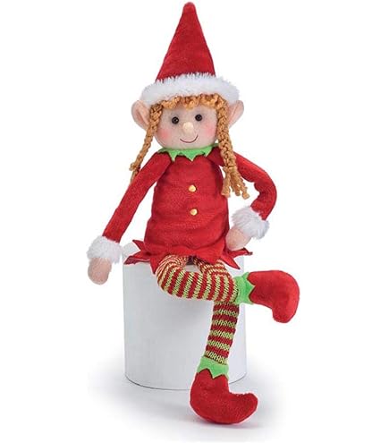 JOYIN Christmas 3PCS Tiny Elf Doll Set - Red, Green & Pink Poseable Elf Decorations, Holiday Gift For Kids - View #3