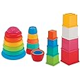 Giggles Funskool - Stack N Nest Toy , Multicolour 3 In 1 Gift Set, Develops Motor Skills , 6 Months & Above, Infant And Preschool Toys