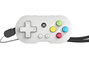 CRKD ATOM - Collectible Keychain Controller for Nintendo Switch, PC, Mac, Mobile and Smart TV (PAL Grey)