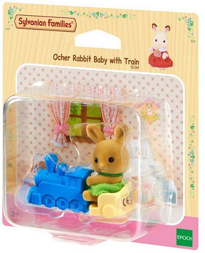 Imagen 1 de Sylvanian Family 5134 Ocher Rabbit Baby with train