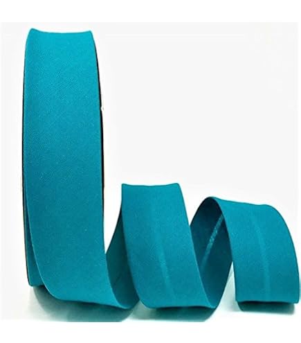 Byetsa Biais bleu roi 30 mm en polycoton sur un rouleau de 25 m