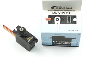 SPARKHOBBY Corona DS939MG - Sterzo digitale 2,5 kg/0,14 sec/12,5 g, micro ingranaggi in metallo, per accessori robot modello di aeroplano RC (1 pezzo)