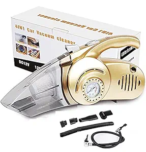 OPINA Heavy Duty 4-in-1 Portable High Power Wet & Dry Car Vacuum Cleaner with Suction & Blowing Air Compressor Tire Inflator with LED Light(80/120 Watt 12 Volt) Item Name (aka Title)